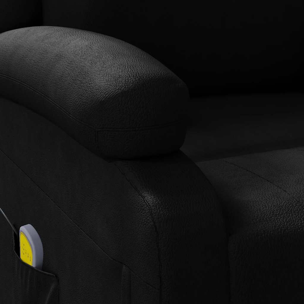 vidaXL Massagesessel Schwarz Kunstleder