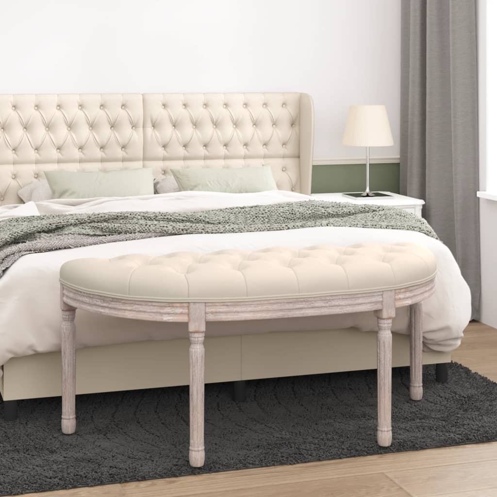 vidaXL Sitzbank 81,5x41x49 cm Leinen