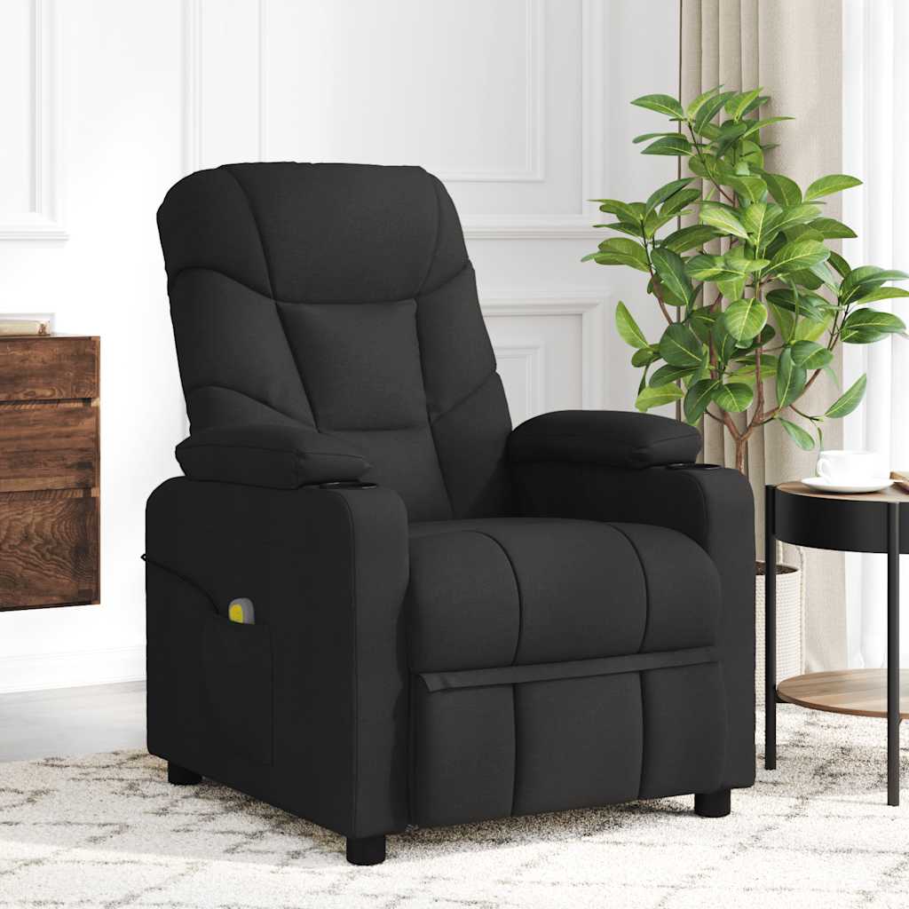 vidaXL Relaxsessel Schwarz Stoff