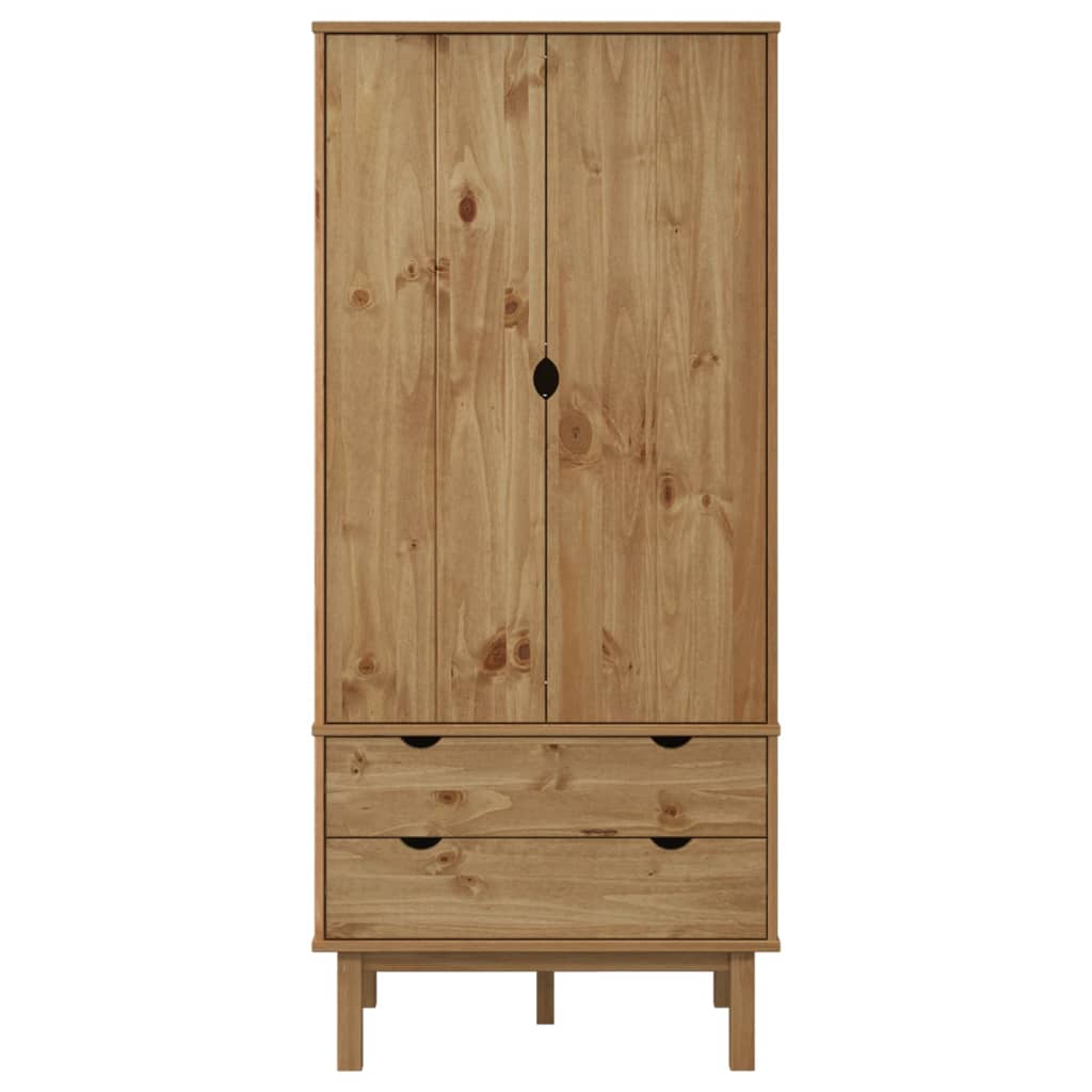 vidaXL Kleiderschrank OTTA 76,5x53x172 cm Massivholz Kiefer