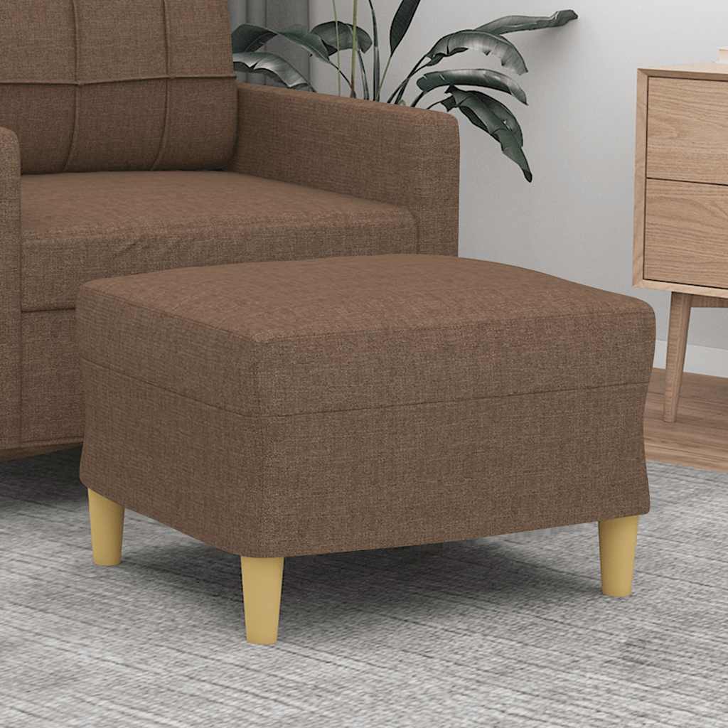 vidaXL Fußhocker Hellgrau 60x50x41 cm Stoff