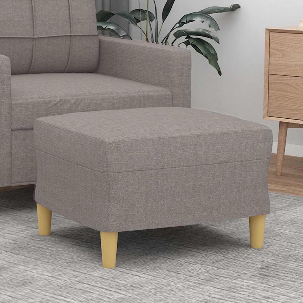 vidaXL Fußhocker Hellgrau 60x50x41 cm Stoff