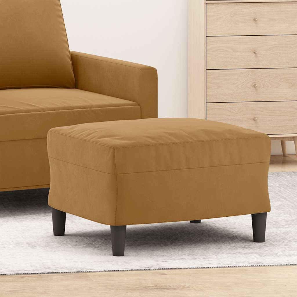 vidaXL Fußhocker Hellgrau 60x50x41 cm Samt