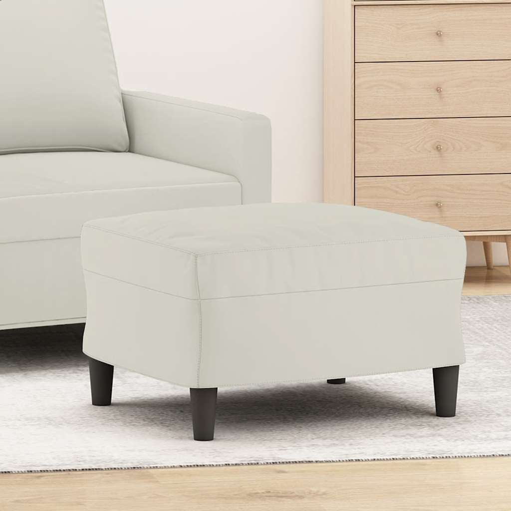 vidaXL Fußhocker Hellgrau 60x50x41 cm Samt