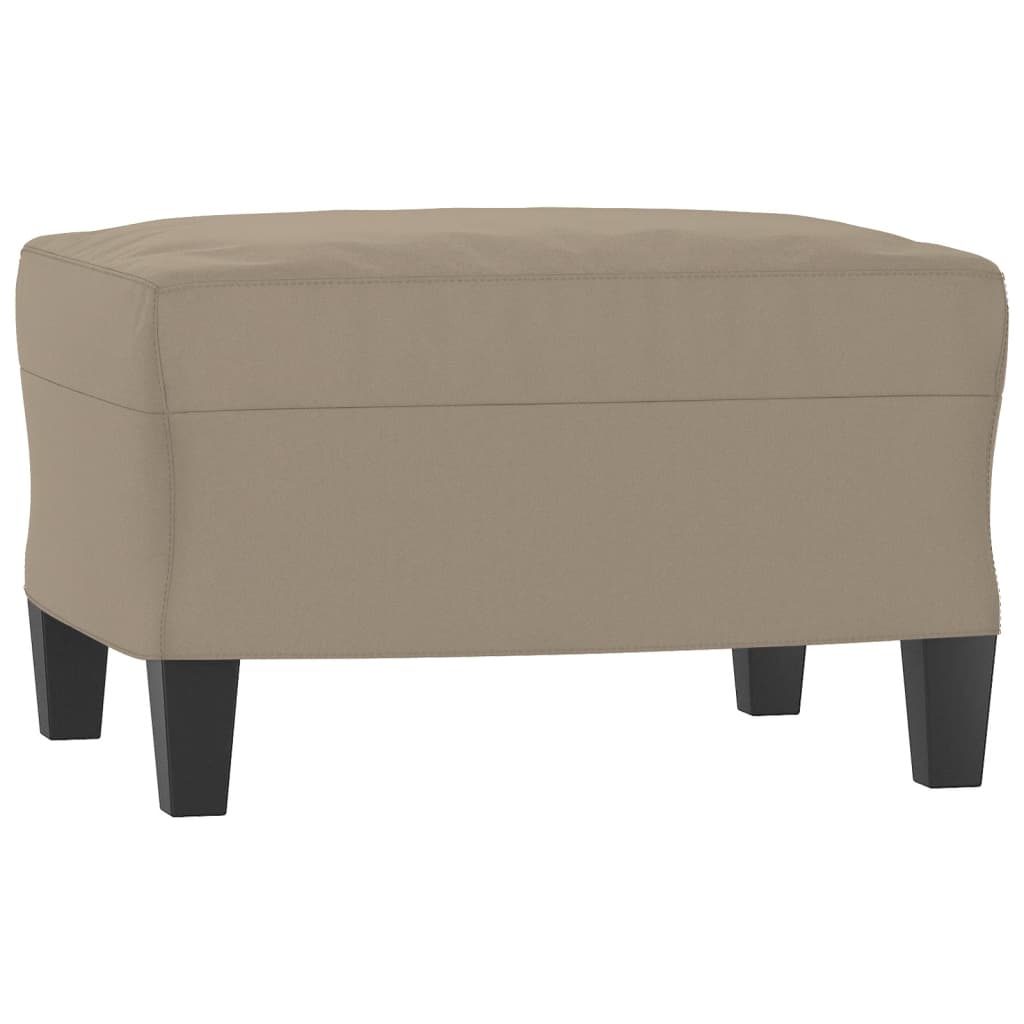 vidaXL Fußhocker Taupe 60x50x41 cm Mikrofasergewebe