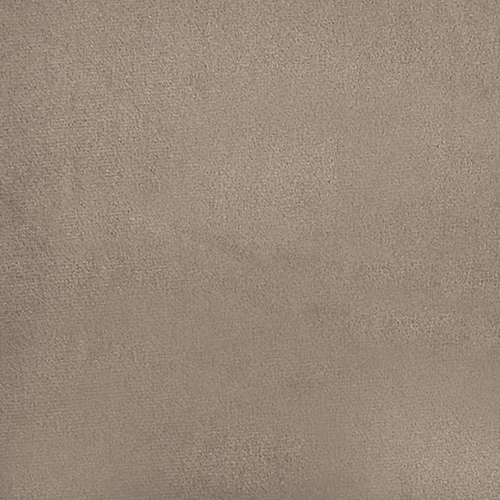 vidaXL Fußhocker Taupe 60x50x41 cm Mikrofasergewebe