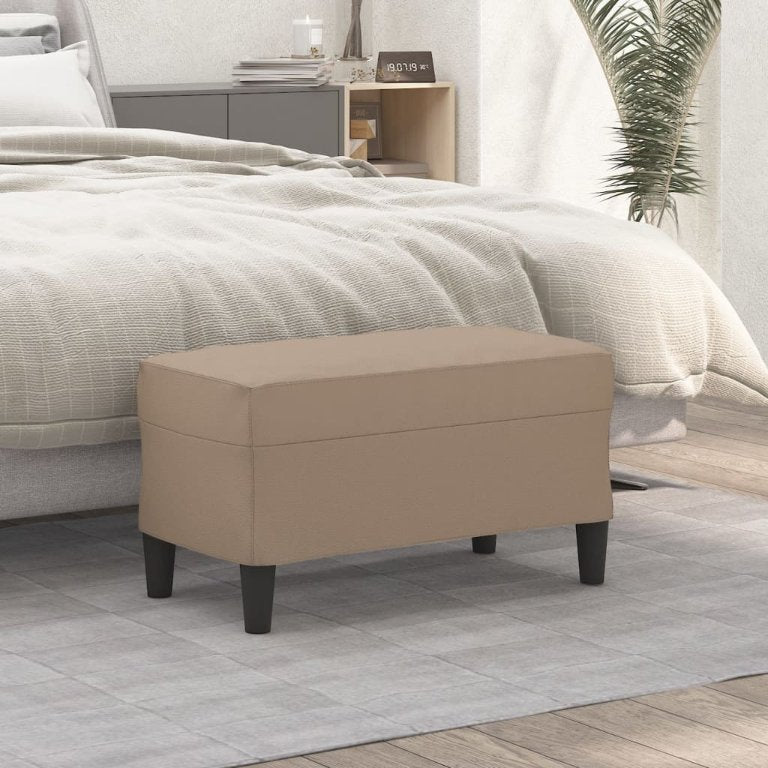 vidaXL Sitzbank Schwarz 70x35x41 cm Kunstleder