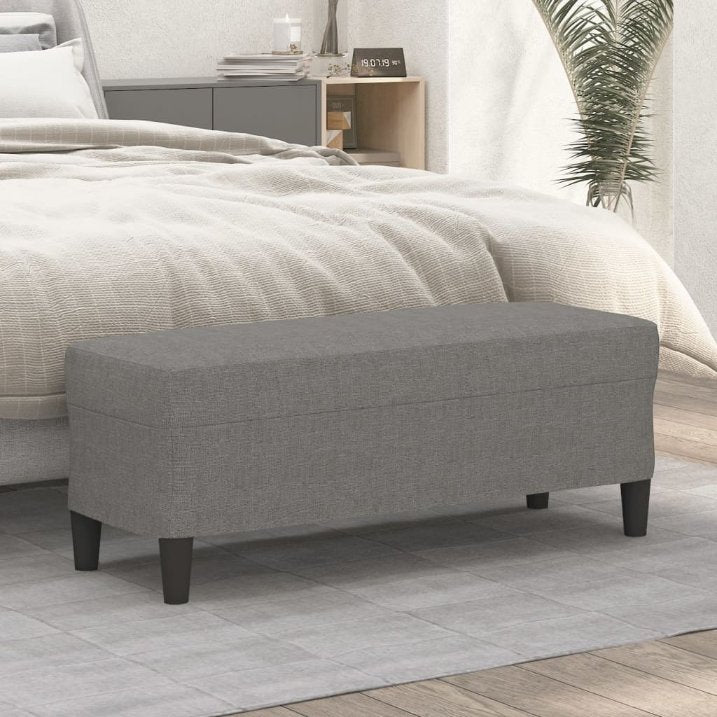 vidaXL Sitzbank Hellgrau 70x35x41 cm Stoff