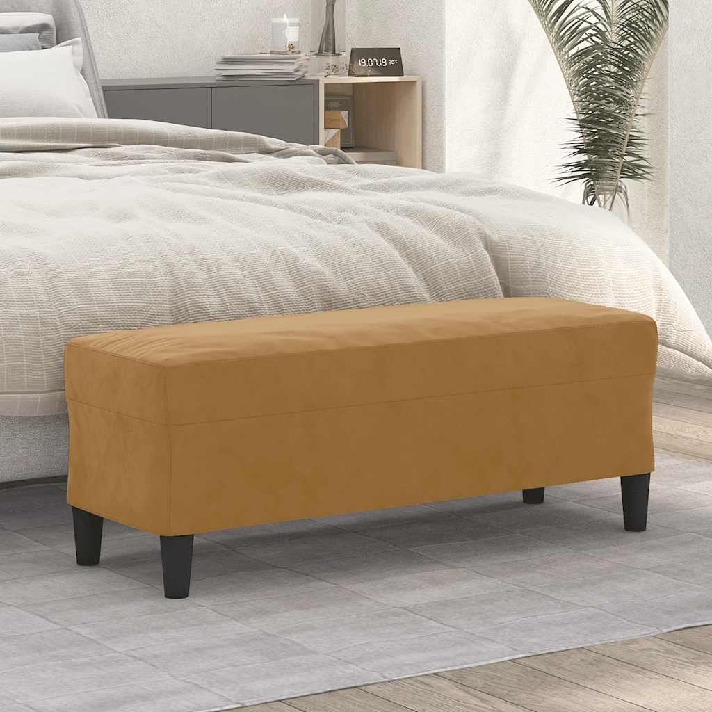 vidaXL Sitzbank Hellgrau 70x35x41 cm Samt