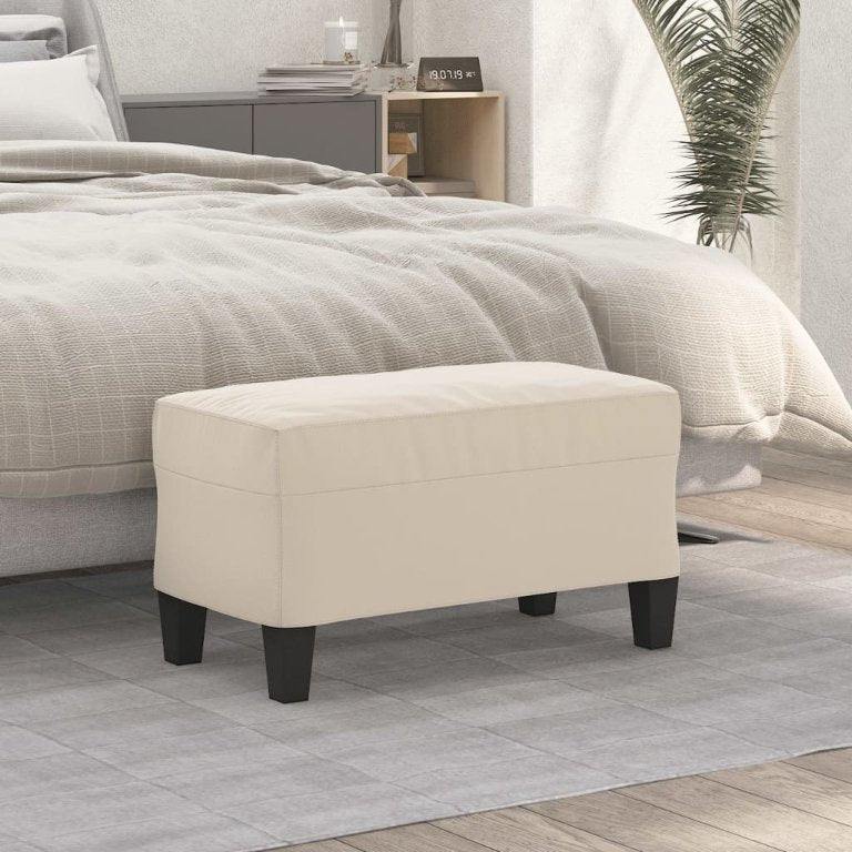 vidaXL Sitzbank Taupe 70x35x41 cm Mikrofasergewebe