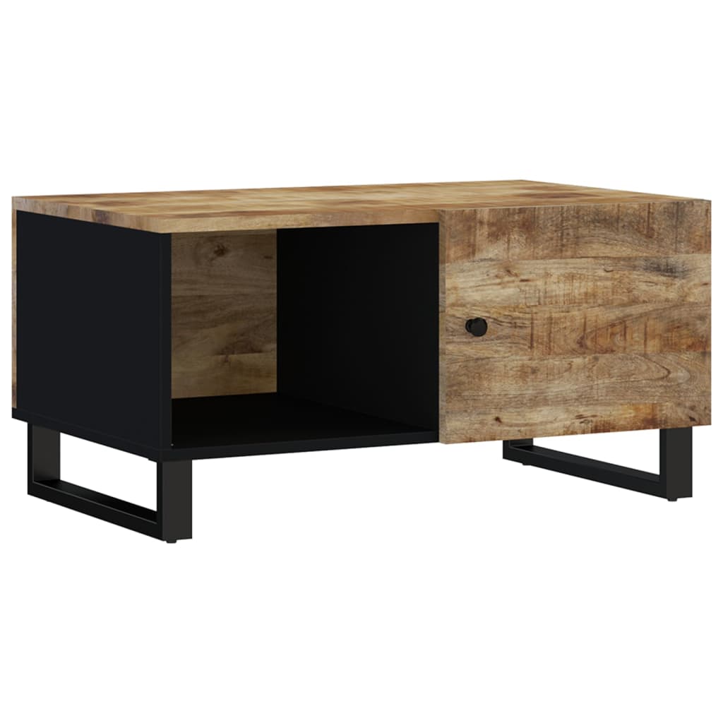 vidaXL Couchtisch 80x50x40 cm Massivholz Mango & Holzwerkstoff