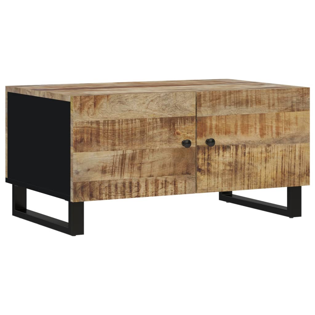 vidaXL Couchtisch 80x50x40 cm Massivholz Mango & Holzwerkstoff
