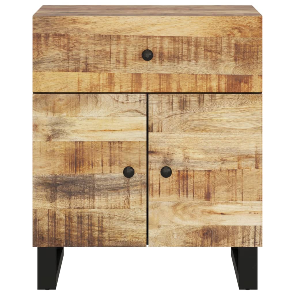 vidaXL Nachttisch 50x33x60 cm Massivholz Mango & Holzwerkstoff
