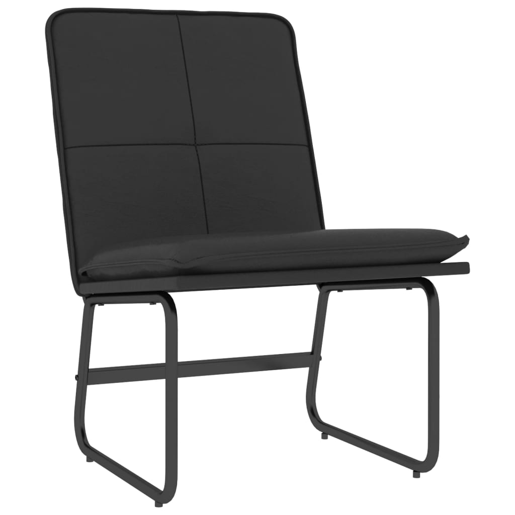 vidaXL Loungesessel Schwarz 54x75x76 cm Kunstleder