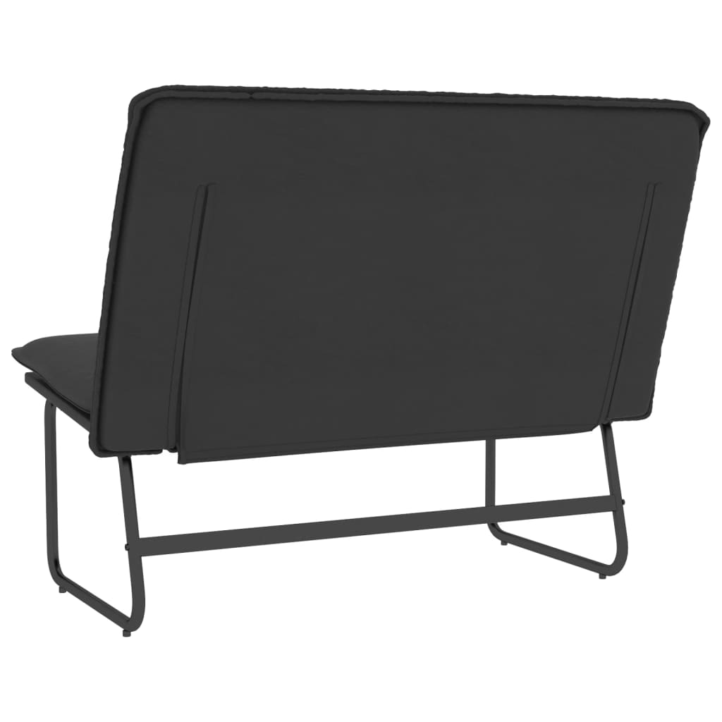 vidaXL Sitzbank Schwarz 100x75x76 cm Kunstleder