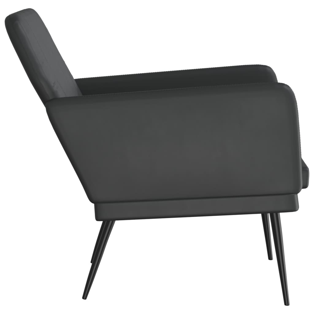 vidaXL Sessel Schwarz 61x78x80 cm Kunstleder