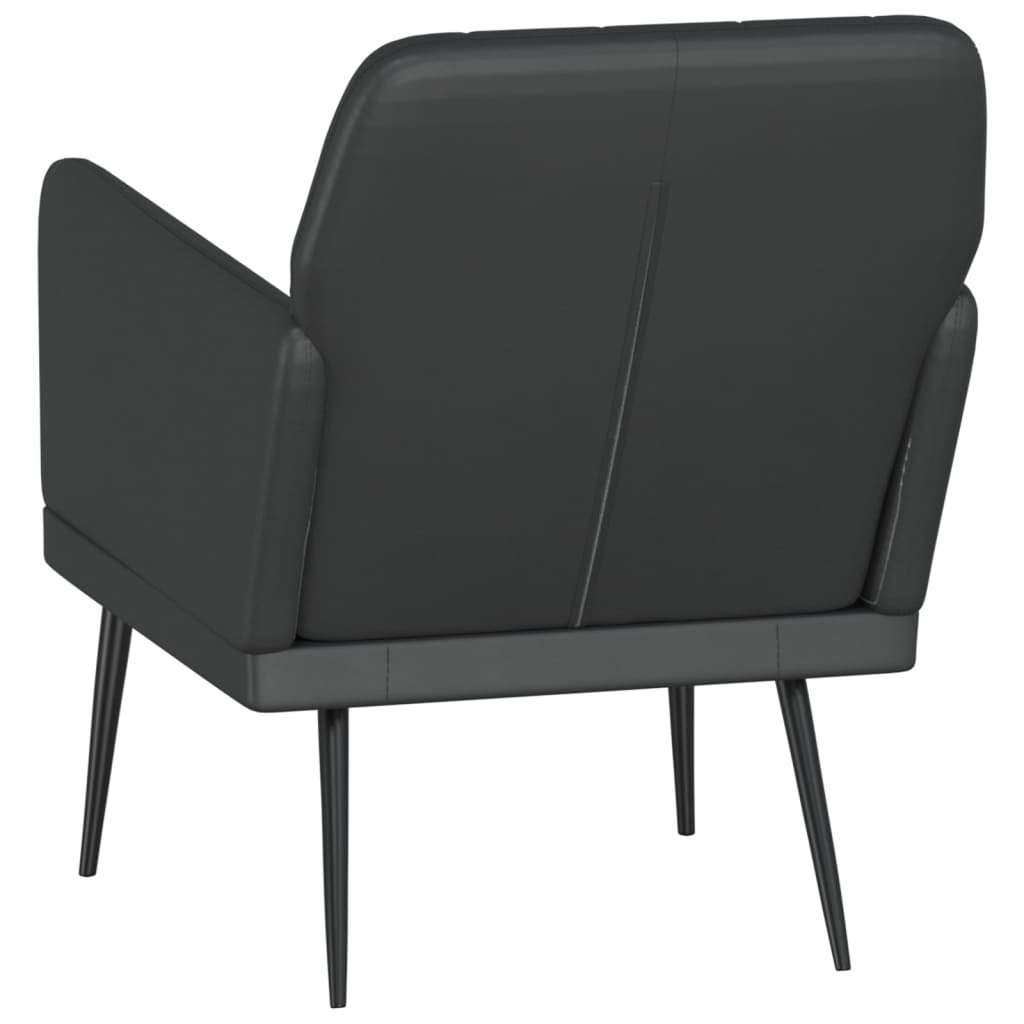 vidaXL Sessel Schwarz 61x78x80 cm Kunstleder