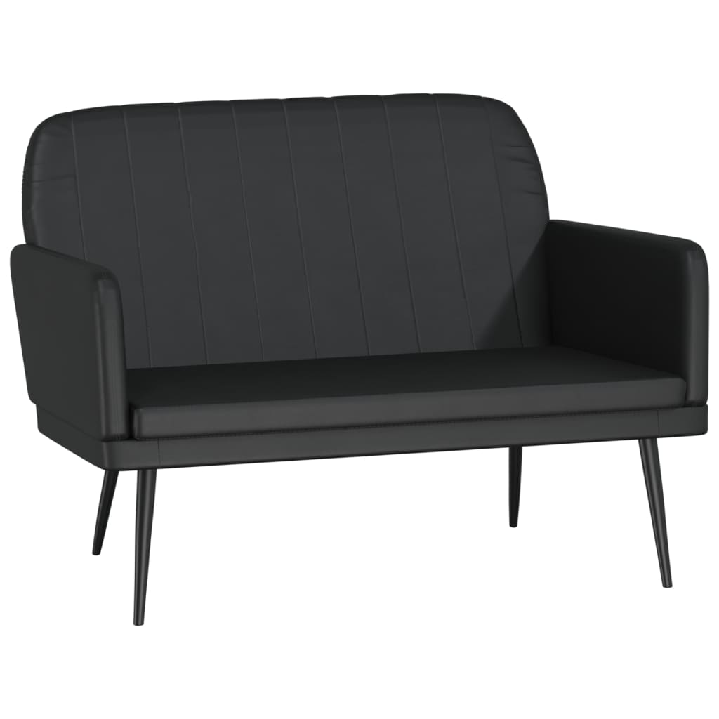vidaXL Sitzbank Schwarz 107x80x81 cm Kunstleder