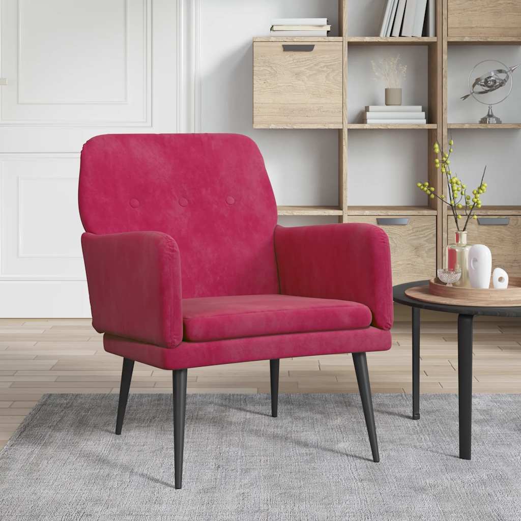 vidaXL Sessel Hellgrau 62x79x79 cm Samt