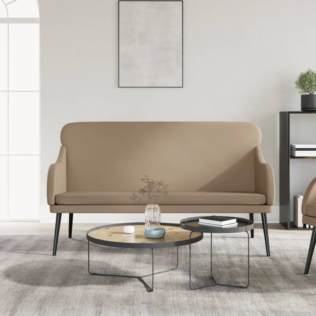 vidaXL Sitzbank Schwarz 110x76x80 cm Kunstleder