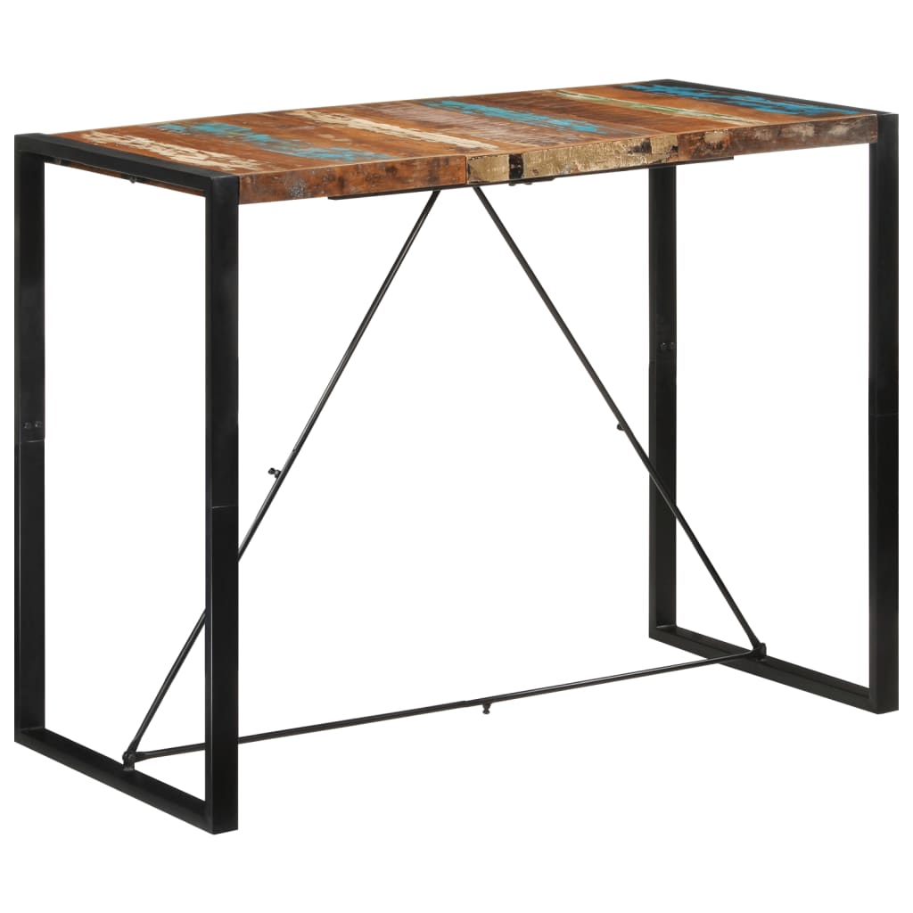 Bartisch 110 x 60 x 110 cm Massivholz Mango