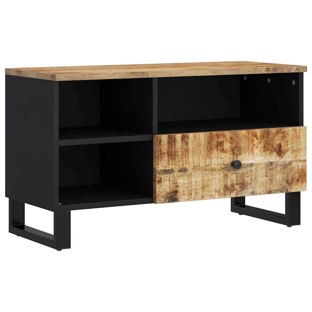 vidaXL TV-Schrank 80x33x46 cm Massivholz Mango & Holzwerkstoff