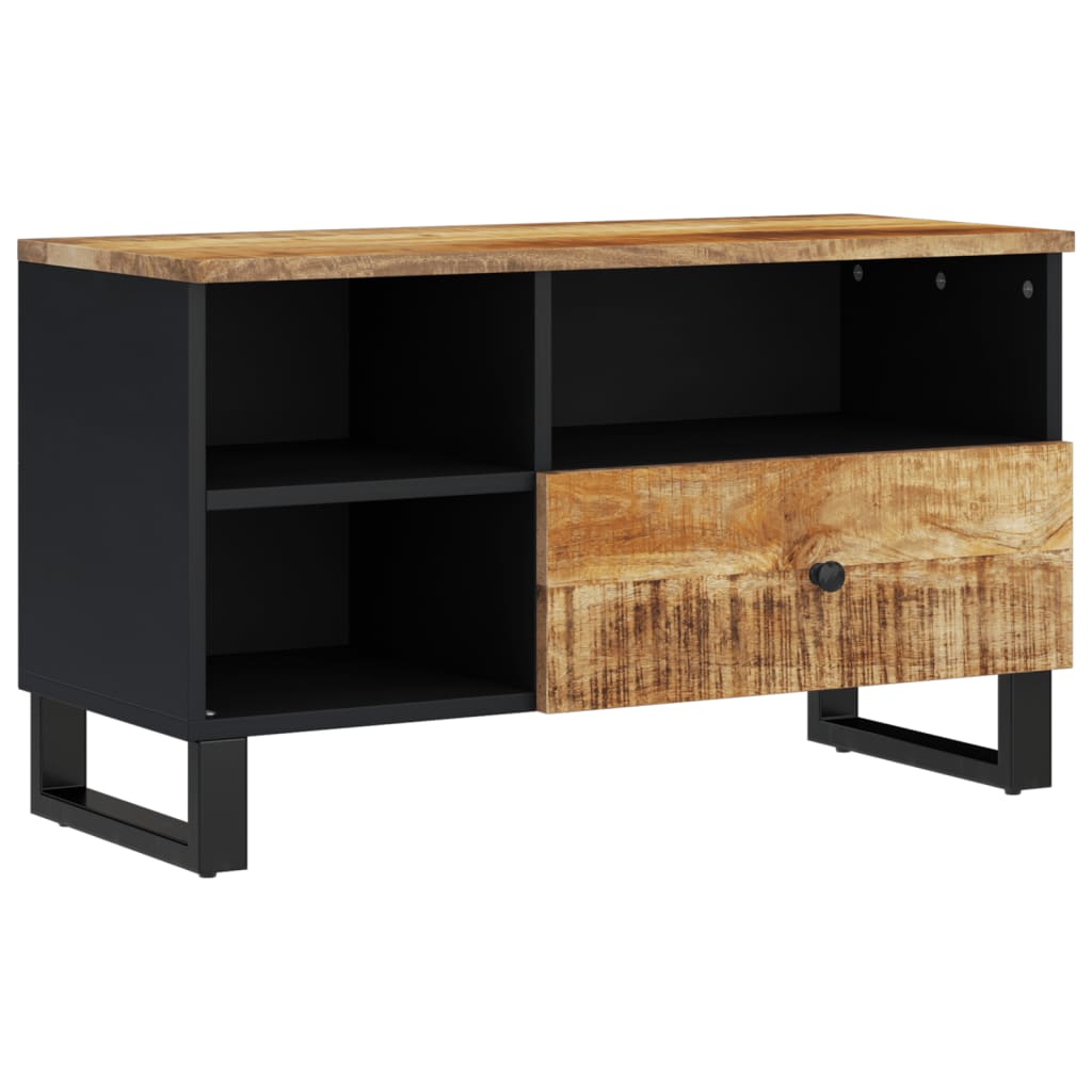 vidaXL TV-Schrank 80x33x46 cm Massivholz Mango & Holzwerkstoff