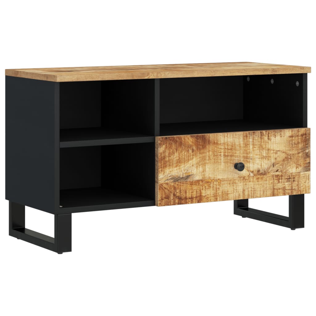 vidaXL TV-Schrank 80x33x46 cm Massivholz Mango & Holzwerkstoff