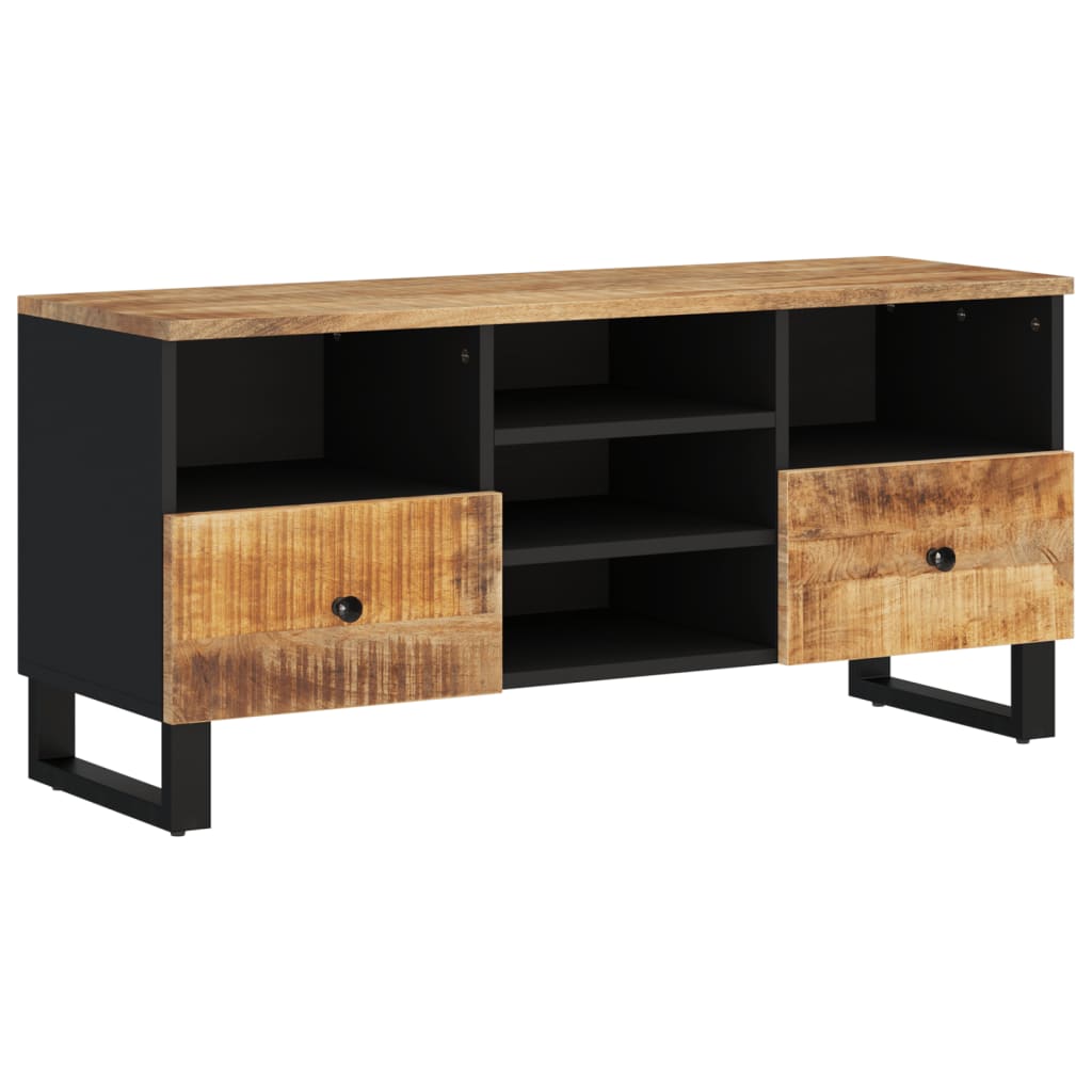 vidaXL TV-Schrank 100x33x46 cm Massivholz Mango & Holzwerkstoff