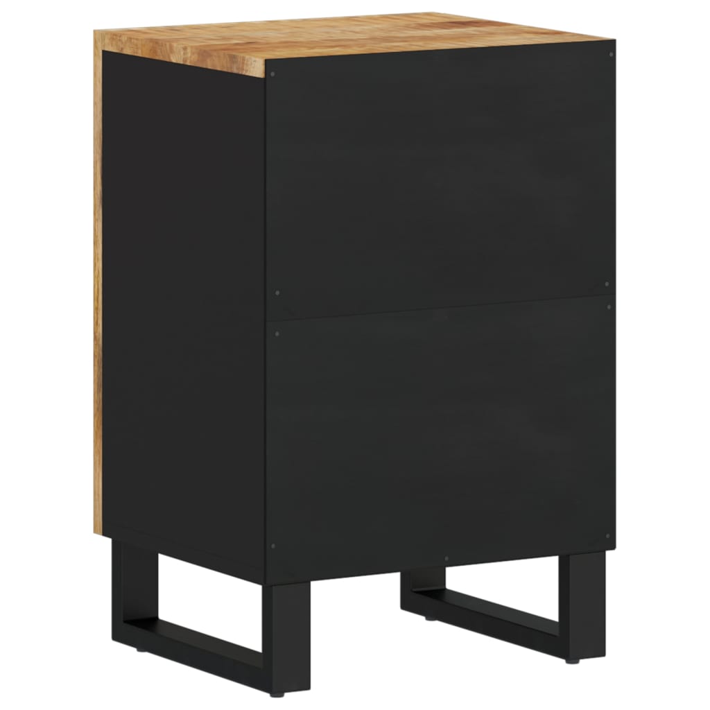 vidaXL Badschrank 38x33x58 cm Massivholz Mango