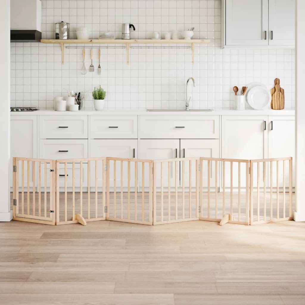 vidaXL Hundegitter Faltbar 3 Paneele 150 cm Pappelholz