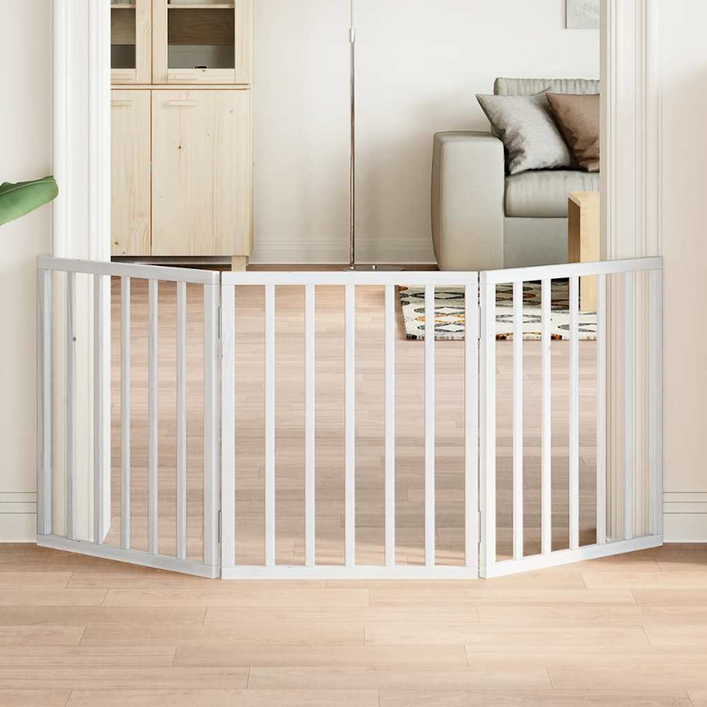 vidaXL Hundegitter Faltbar 3 Paneele 150 cm Pappelholz