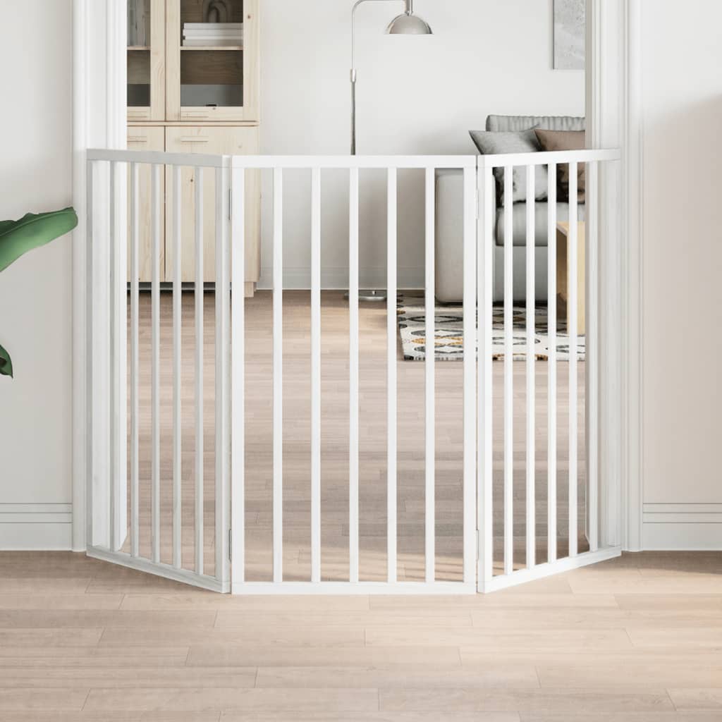 vidaXL Hundegitter Faltbar 3 Paneele 150 cm Pappelholz