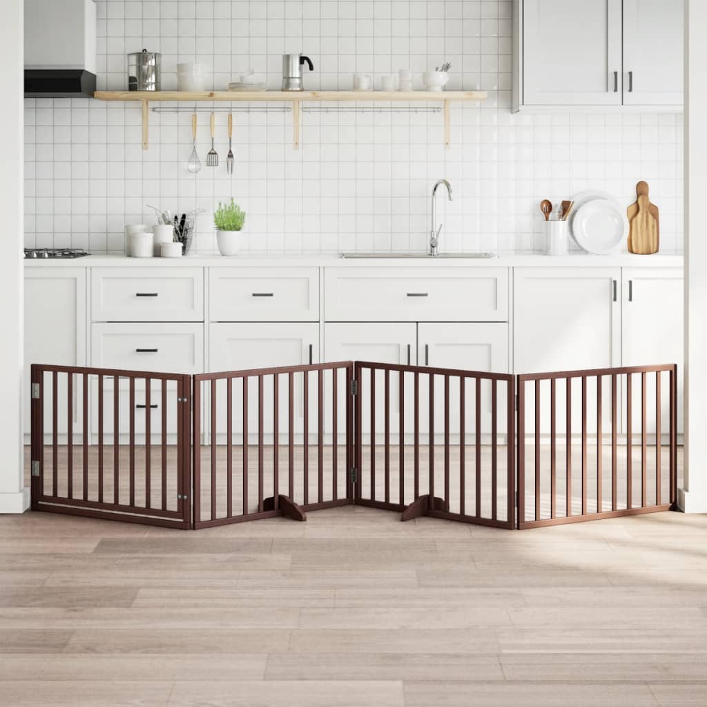 vidaXL Hundegitter Faltbar 3 Paneele 150 cm Pappelholz