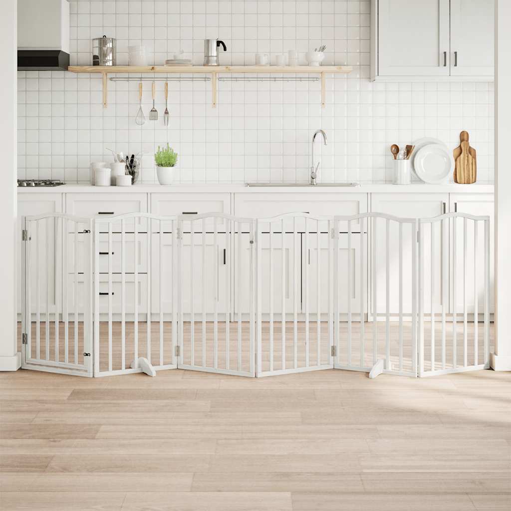 vidaXL 3-tlg. Hundetor Faltbar 150 cm Pappelholz