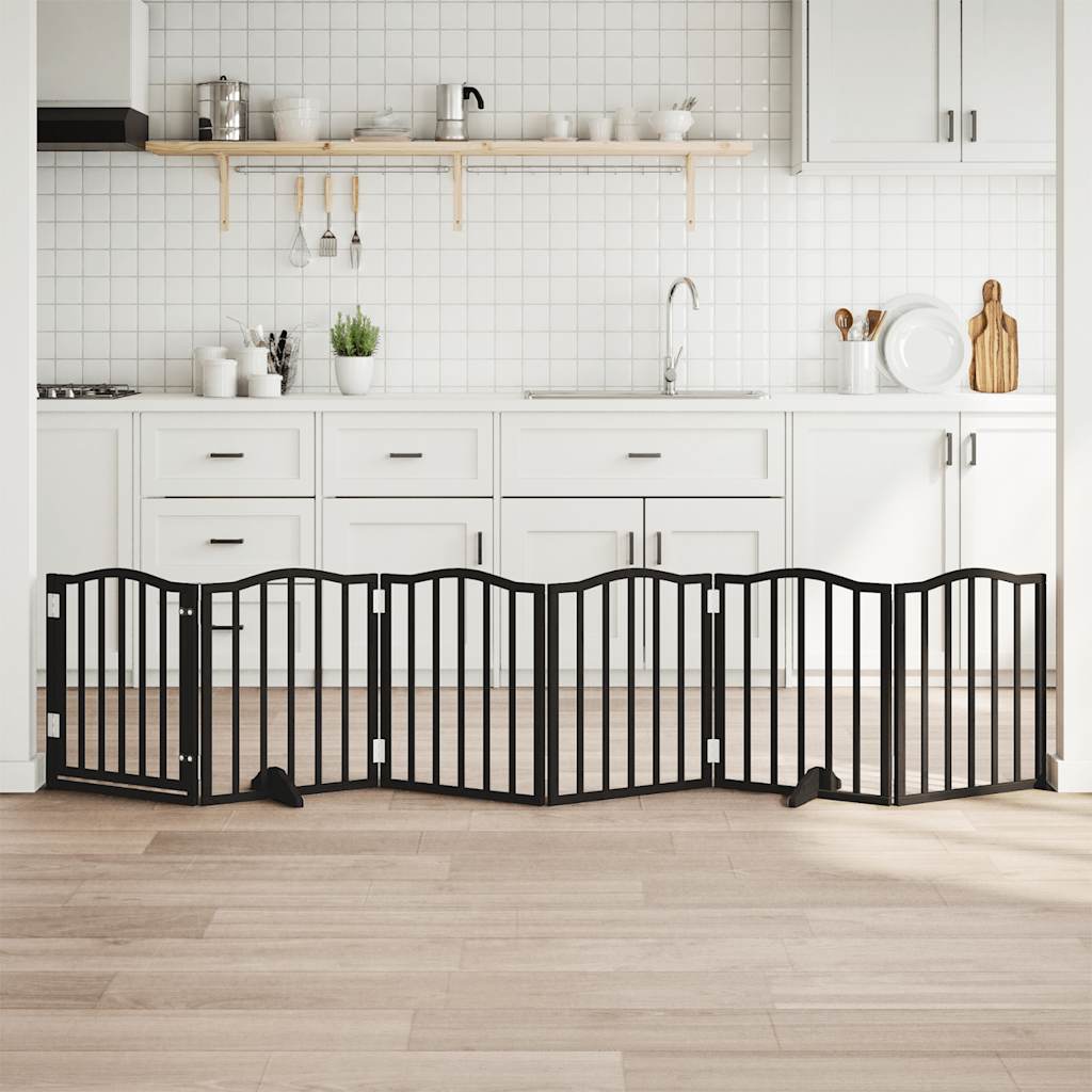 vidaXL 3-tlg. Hundetor Faltbar 150 cm Pappelholz