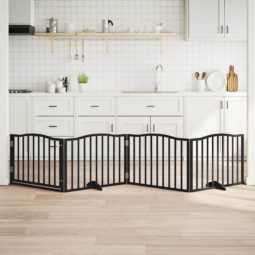 vidaXL 3-tlg. Hundetor Faltbar 150 cm Pappelholz