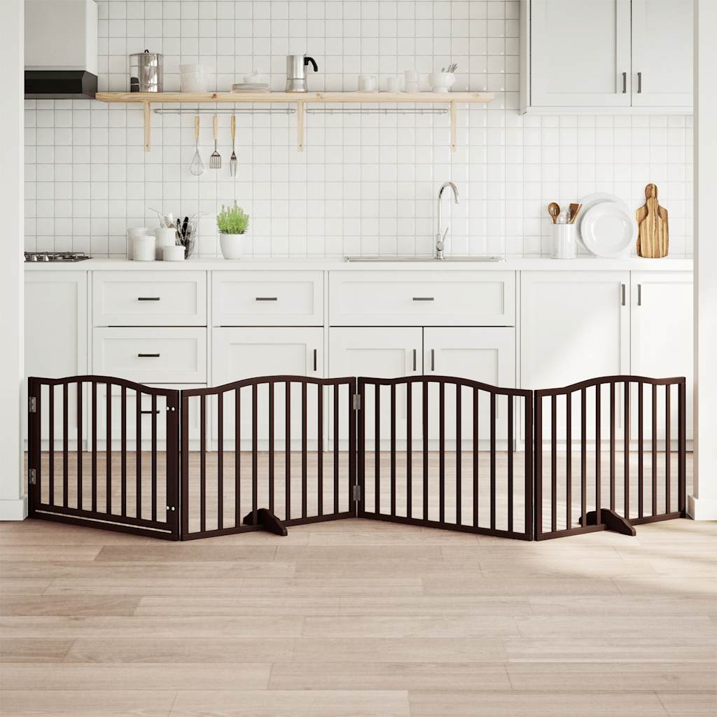 vidaXL 3-tlg. Hundetor Faltbar 150 cm Pappelholz