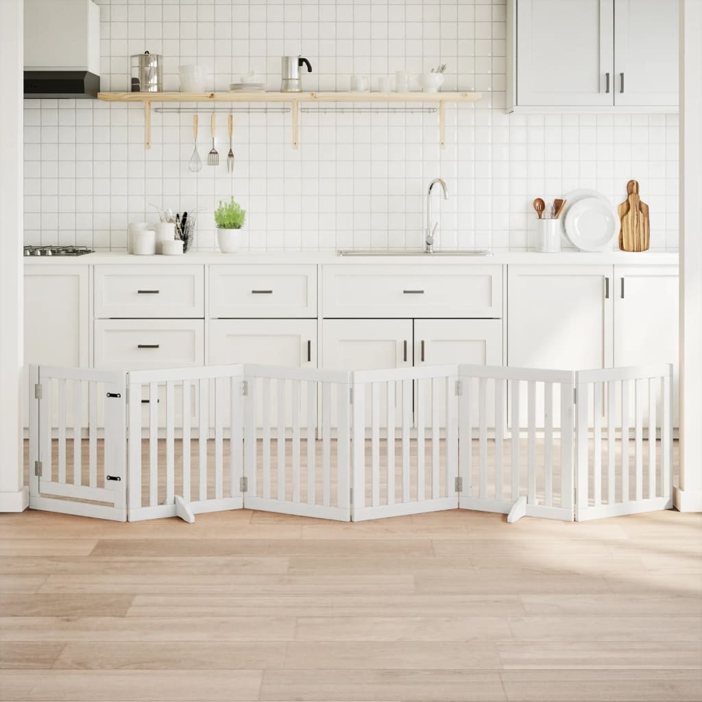 vidaXL Hundegitter Faltbar 3 Paneele 150 cm Pappelholz