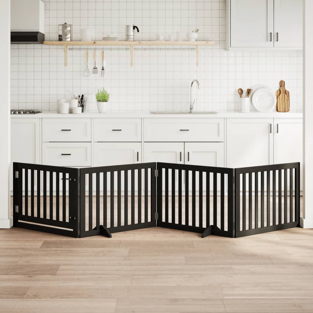 vidaXL Hundegitter Faltbar 3 Paneele 150 cm Pappelholz