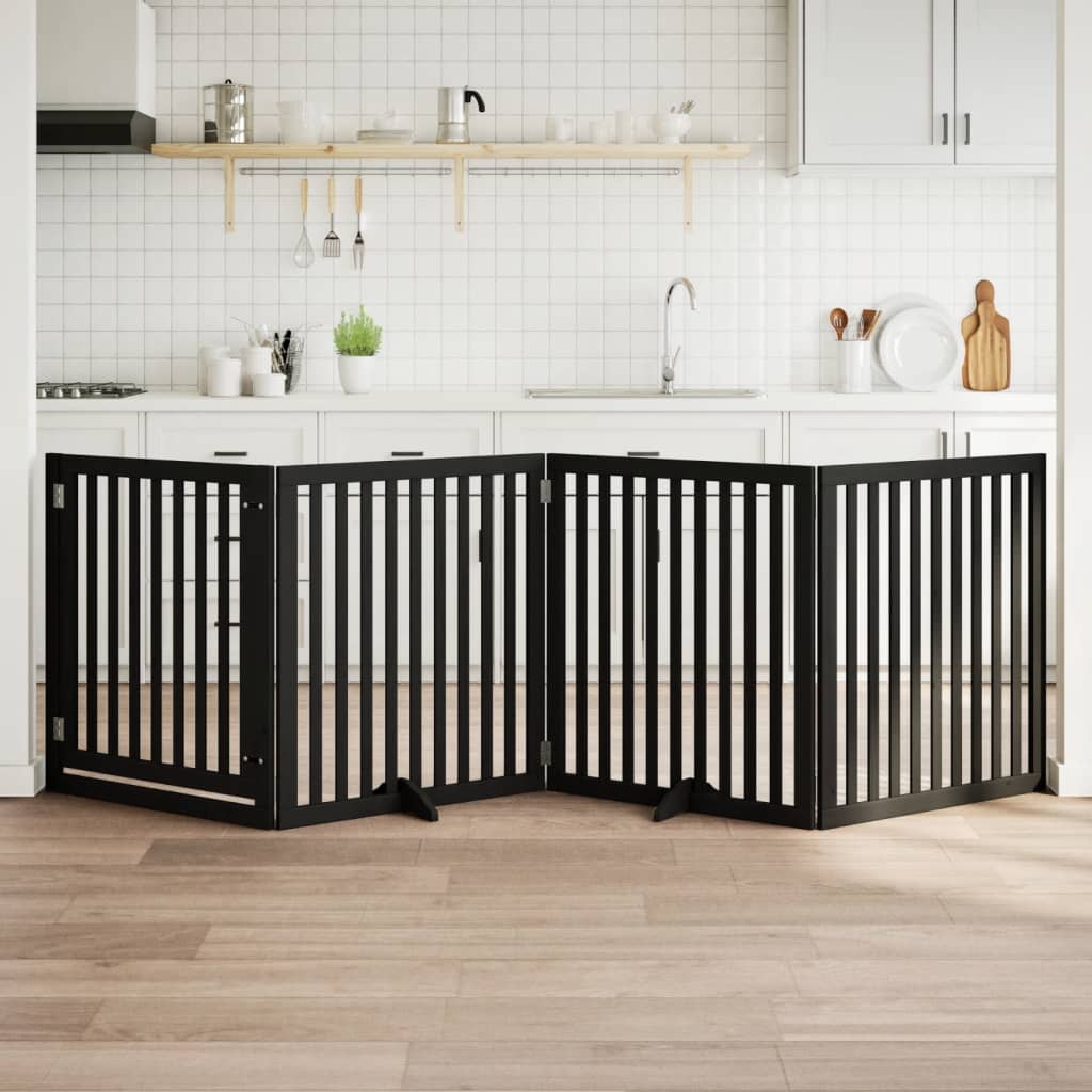 vidaXL Hundegitter Faltbar 3 Paneele 150 cm Pappelholz