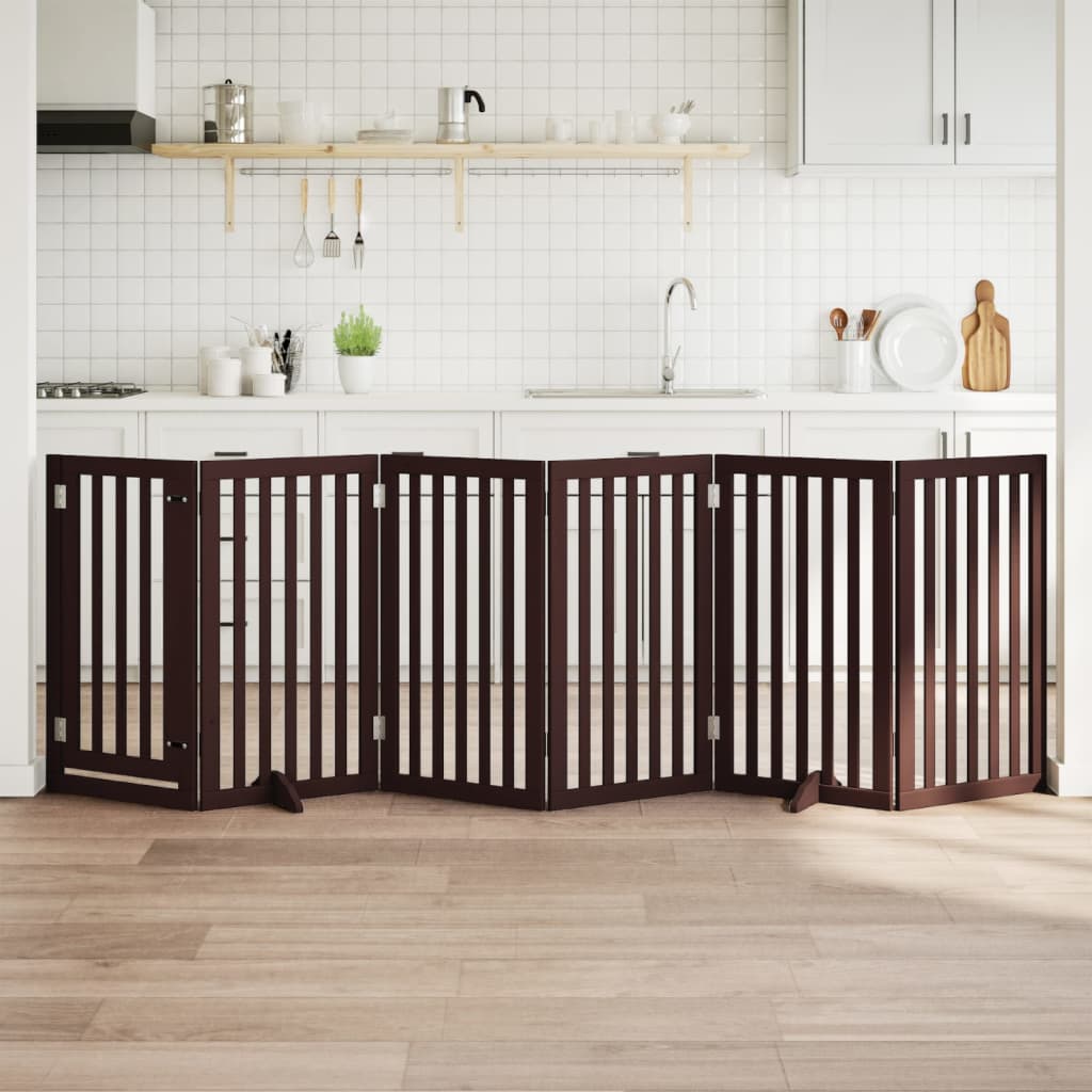 vidaXL Hundegitter Faltbar 3 Paneele 150 cm Pappelholz