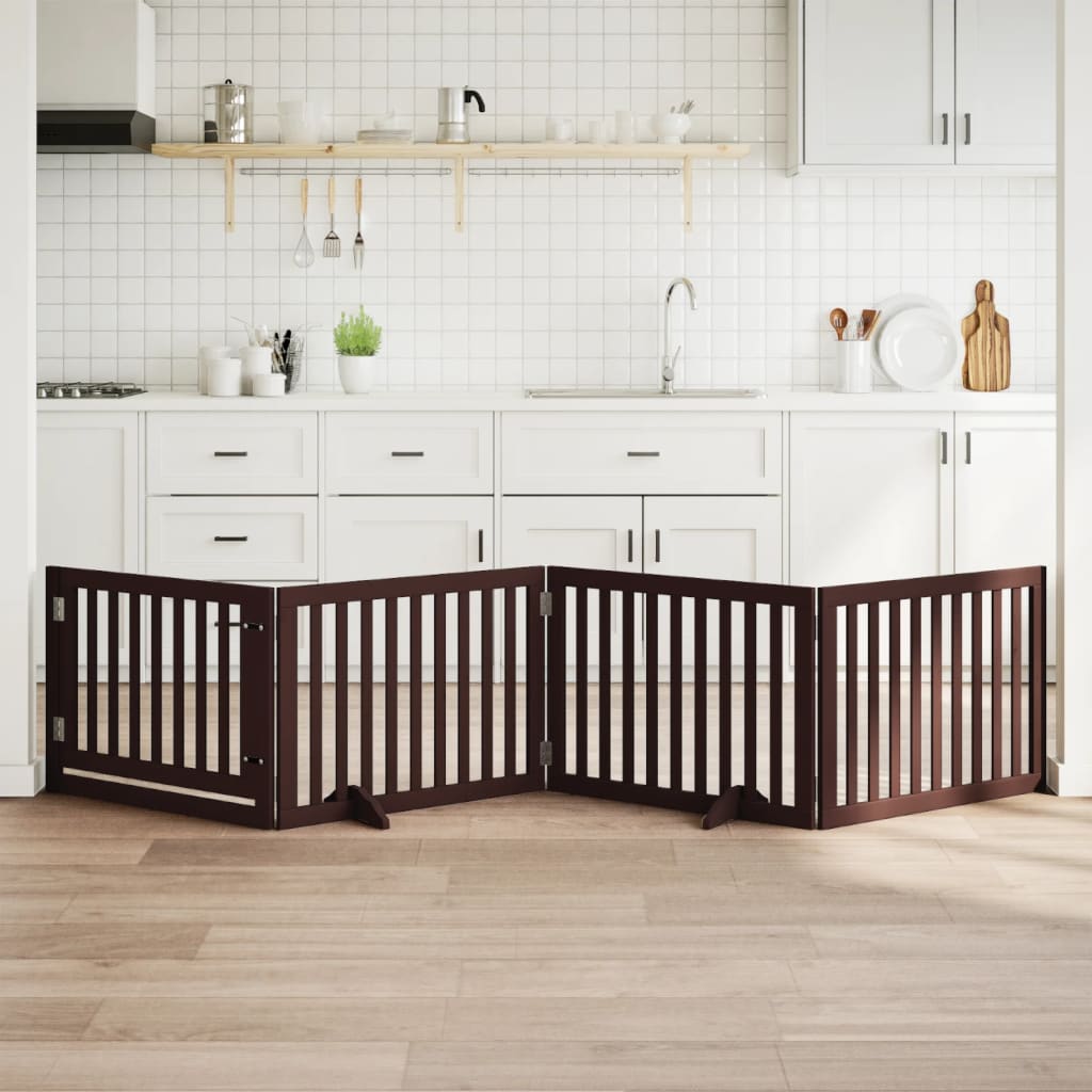 vidaXL Hundegitter Faltbar 3 Paneele 150 cm Pappelholz