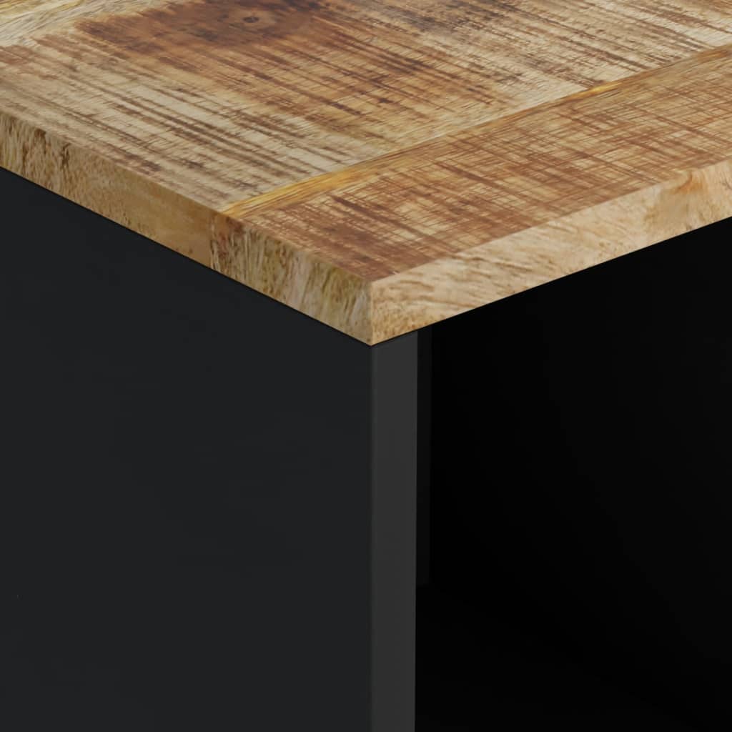 vidaXL Sideboard mit 2 Türen 80x33x75 cm Massivholz Mango