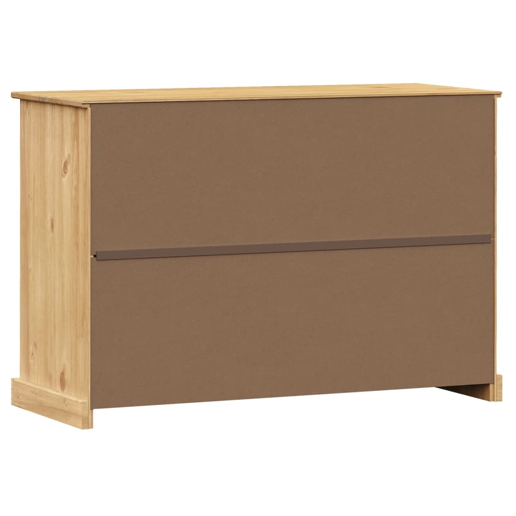 vidaXL Sideboard mit Schubladen VIGO 113x40x75 cm Massivholz Kiefer