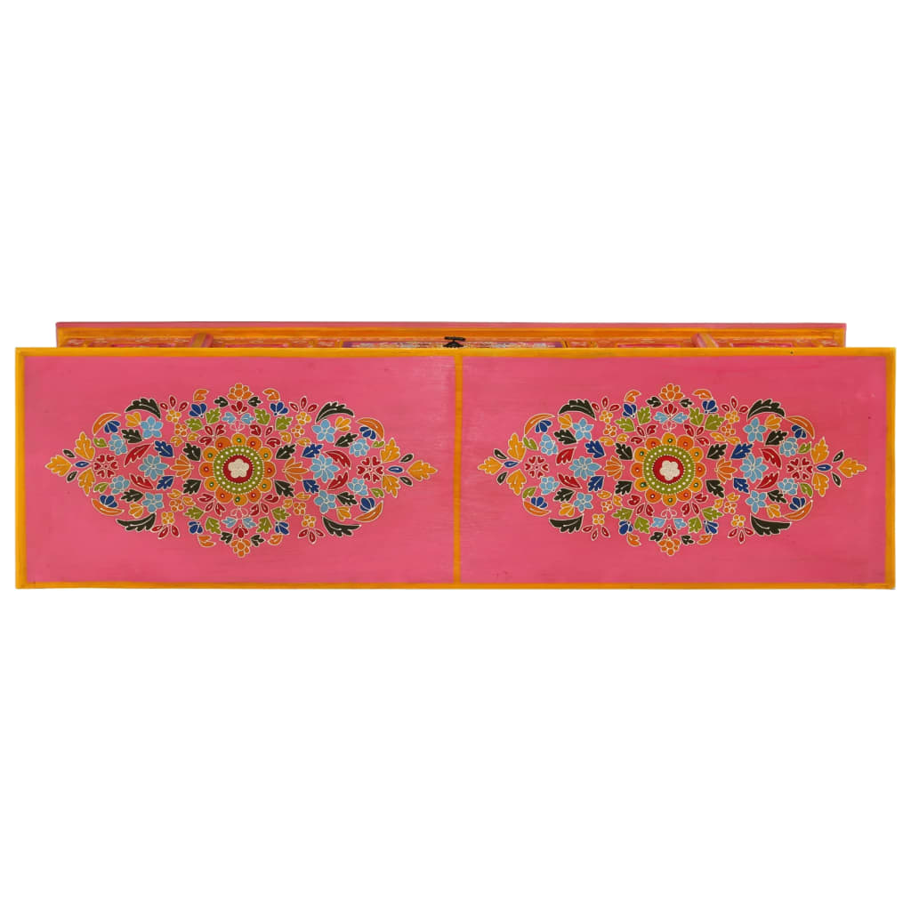 vidaXL TV-Schrank Rosa 110x30x40 cm Massivholz Mango