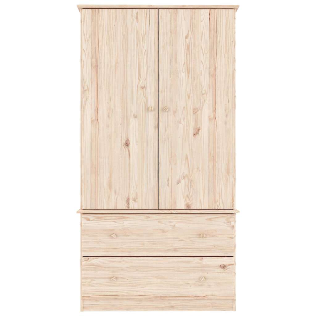 vidaXL Kleiderschrank ALTA 90x55x170 cm Massivholz Kiefer