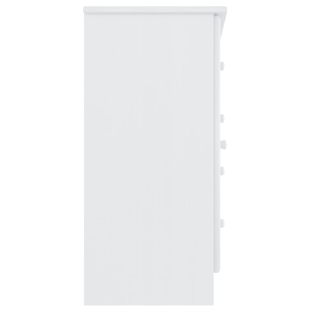 vidaXL Sideboard ALTA Weiß 77x35x73 cm Massivholz Kiefer