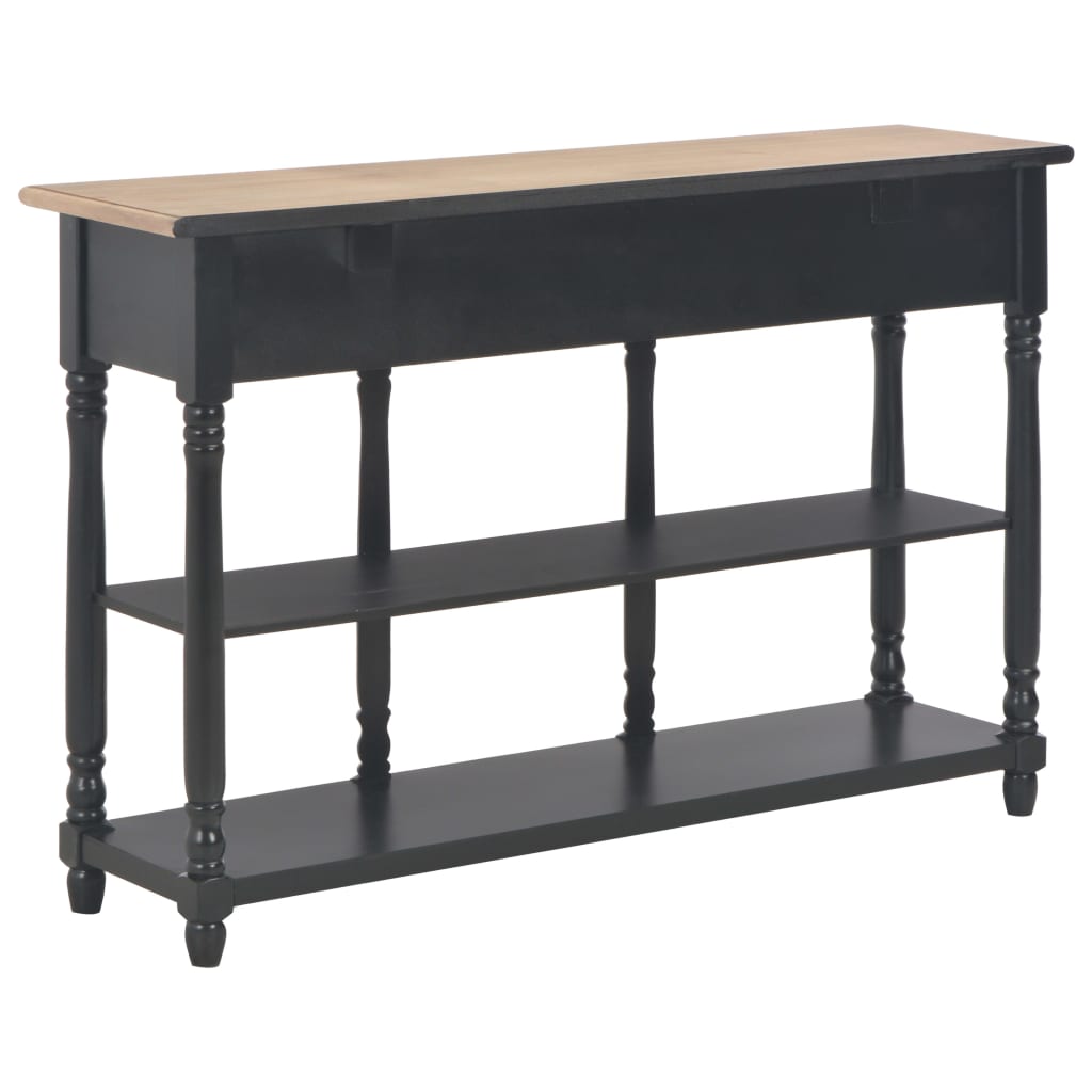 vidaXL Konsolentisch Schwarz 110x30x76 cm Holzwerkstoff