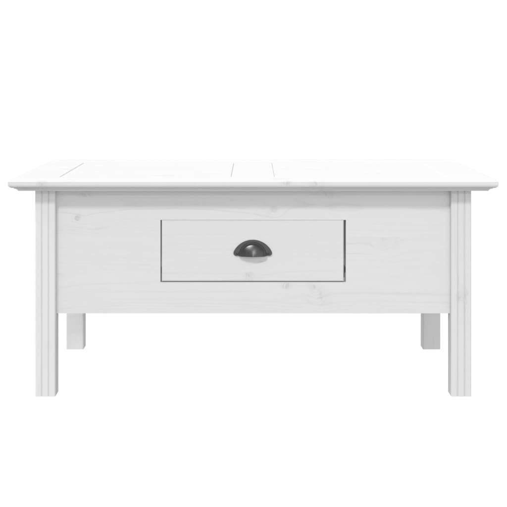 vidaXL Couchtisch BODO Weiß 100x55x46 cm Massivholz Kiefer